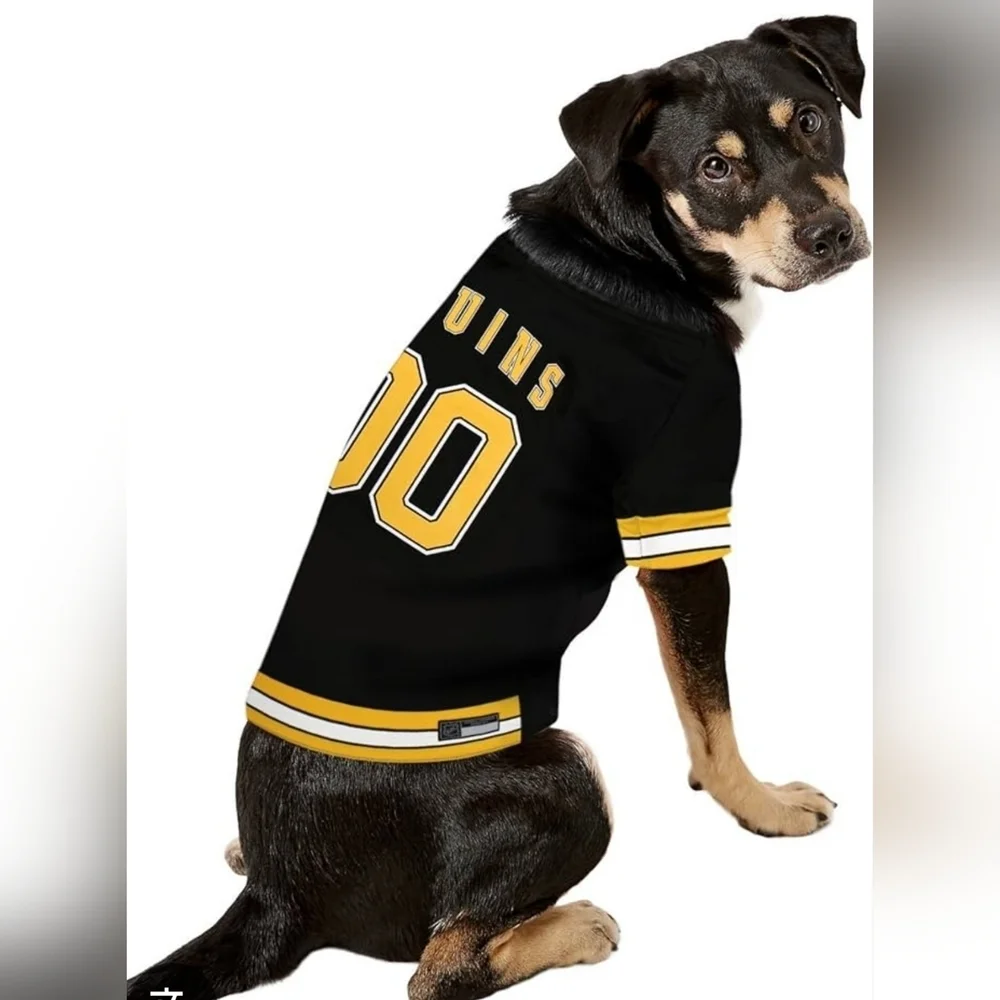 NHL Pet Apparel Boston Bruins Jersey - Size XL Black And Yellow New